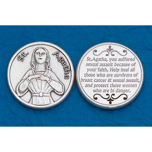 25-Pack - Religious Coin Token - St Agatha