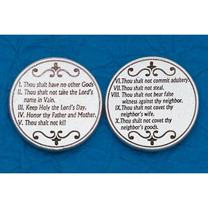 Religious Coin Token The Ten Commandments