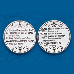 25-Pack - Religious Coin Token - The Ten Commandments