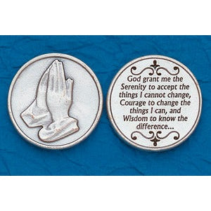 Religious Coin Token Serenity Prayer