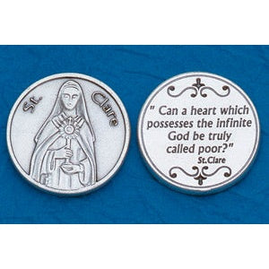 25-Pack - Religious Coin Token - St Clare