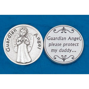 25-Pack - Religious Coin Token - Guardian Angel- Daddy
