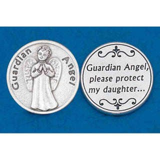 25-Pack - Religious Coin Token - Guardian Angel- Daughter-