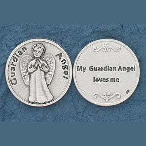 25-Pack - Religious Coin Token - My Guardian Angel Loves me-
