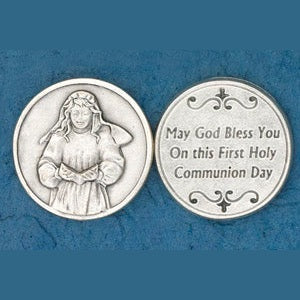 25-Pack - Coin- Girl Praying- May God Bless you_