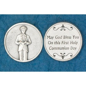 25-Pack - Coin- Boy Praying- May God Bless you