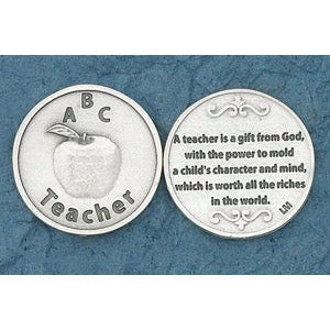 25-Pack - A Teacher is a gift from God - Coin Sold in