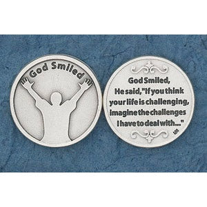 25-Pack - Religious Coin Token - God Smiled