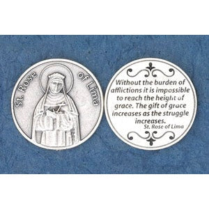 25-Pack - Religious Coin Token - St Rose of Lima