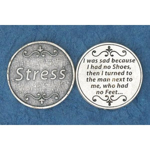 25-Pack - Religious Coin Token -Stress