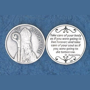 25-Pack - Religious Coin Token - St Augustine