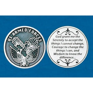 Religious Coin Token Soldier's Serenity Prayer