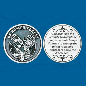 25-Pack - Religious Coin Token - Soldier's Serenity Prayer