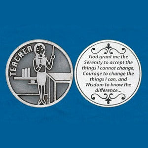 25-Pack - Religious Coin Token - Teacher's Serenity Prayer