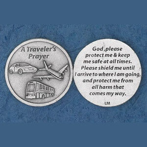25-Pack - Religious Coin Token - A Traveler's Prayer