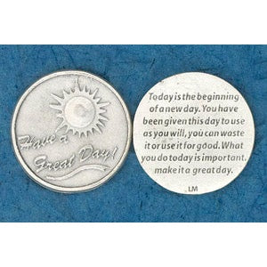 25-Pack - Religious Coin Token - Have a great day!