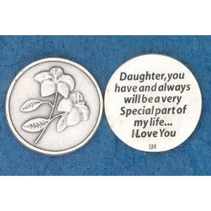 25-Pack - Religious Coin Token - Daughter, you have and always will be
