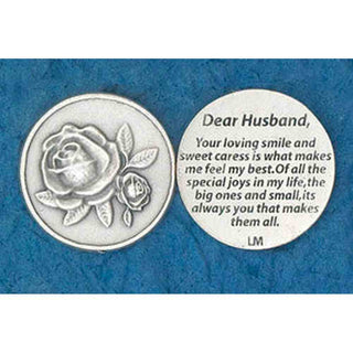 25-Pack - Religious Coin Token - Dear Husband