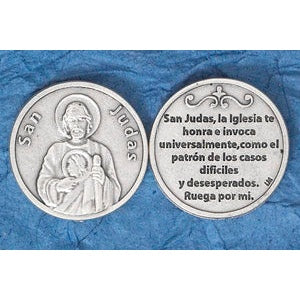 25-Pack - Silver Plated Token - Spanish San Judas