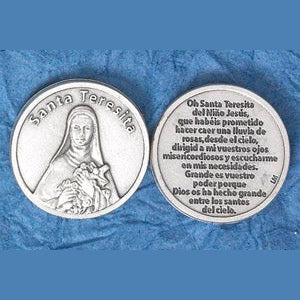 25-Pack - Silver Plated Token - Spanish Santa Teresita