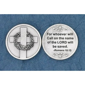 25-Pack - For whoever will call on the name of the Lord will be saved (Romans 10:13) - Silver Plated