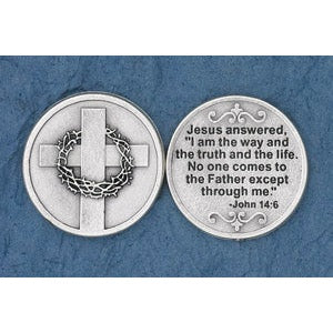 25-Pack - Jesus answered, 'I am the way' (John 14:6) - Silver Plated