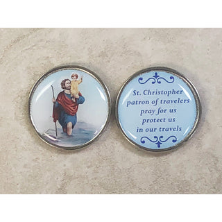 Bulk Saint Christopher Epoxy Pocket Tokens