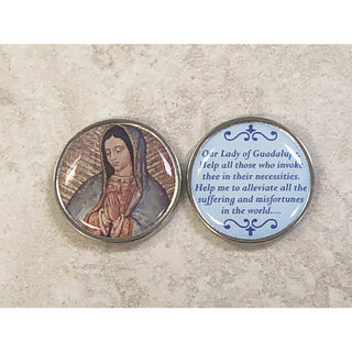 Bulk Lady of Guadalupe Epoxy Pocket Tokens