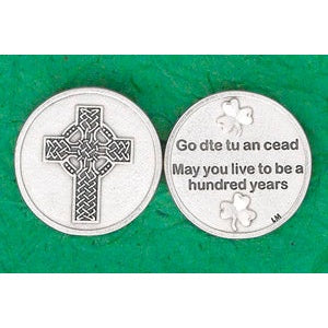 25-Pack - Irish Coin - Celtic Cross- May you live to be a hundred years