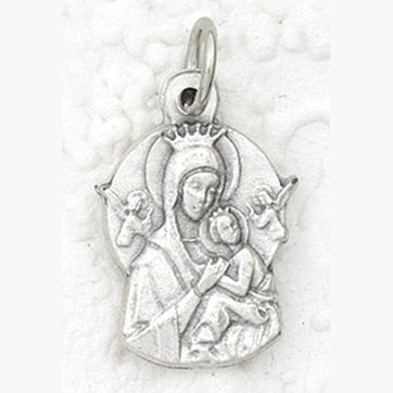 25-Pack - Our Lady of Perpetual Help Charm- Silver Plated