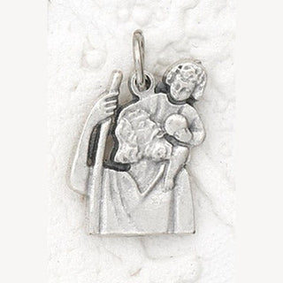 25-Pack - St Christopher Charm- Silver Plated