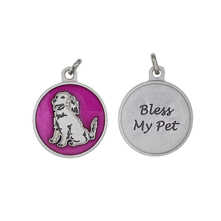 Bulk Bless My Pet Medals - Pink Dog