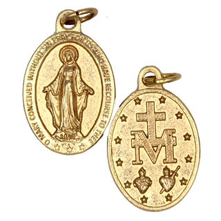 Bulk Miraculous Premium Double Sided Medals - Gold Tone