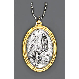 6-pack - Auto Jewelry - Two Tone Lady of Lourdes