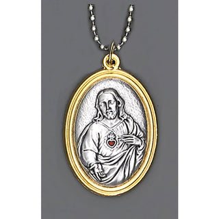 6-pack - Auto Jewelry - Two Tone Sacred Heart