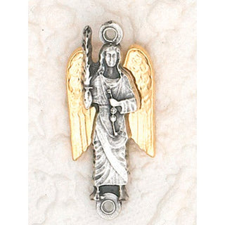 25-Pack - Archangel Michael 18K Gold Plated 'Our Father Beads' (Pater) Junction for Rosary