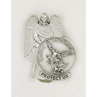3-pack - Saint Michael Glow in the Dark Visor Clip