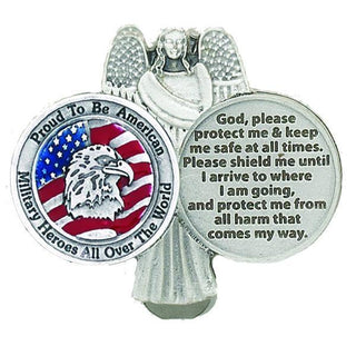 Proud to be American Enameled Visor Clip 3-pack