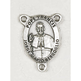 Bulk Pope Francis Rosary Center. Sold per pack of 25 units. <p>Made in Italy</p>