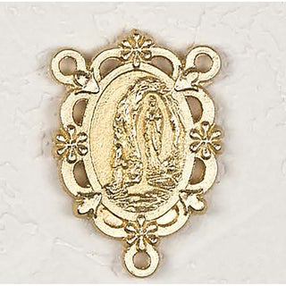 Bulk Deluxe - Gold Tone Our Lady of Lourdes Rosary Center