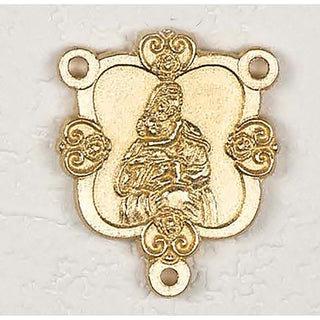 Bulk Gold Tone Floral Mary and Child Center