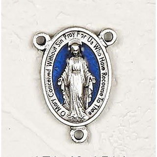 Bulk Blue Enamel Miraculous Rosary Center