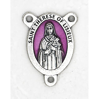 Bulk Enameled Saint Therese of Lisieux Rosary Center