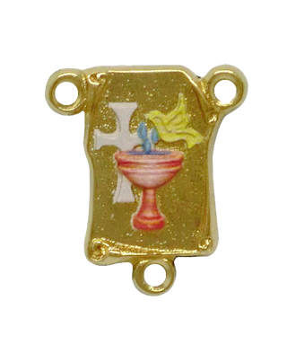 Bulk UV Baptism Center, Gold tone, 3/4 inch
