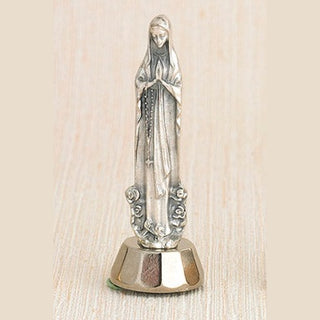 12-Pack - Lady of Lourdes Adhesive Car Statuette