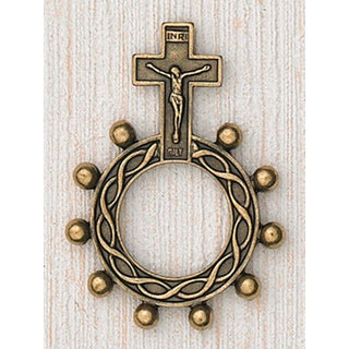 25-Pack - Finger Rosary-Brass