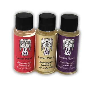 24-pack - Anointing Oil, 3 Scents included are Frankincense Myrrh, Rose of Sharon, Lily of the Valley