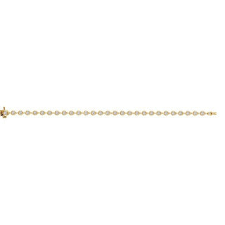 14K Yellow 2 CTW Natural Diamond Bezel Line 7" Bracelet