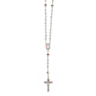 Red Czech Crystal Multi Faceted 5mm Rosaries
