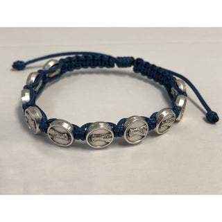 4-pack - Lady of Fatima- Blue- Slipknot Adjustable Bracelet